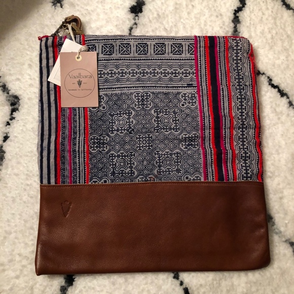 Vaalbara Handbags - VAALABARA NWT Vintage Blue Large Clutch Bag Purse